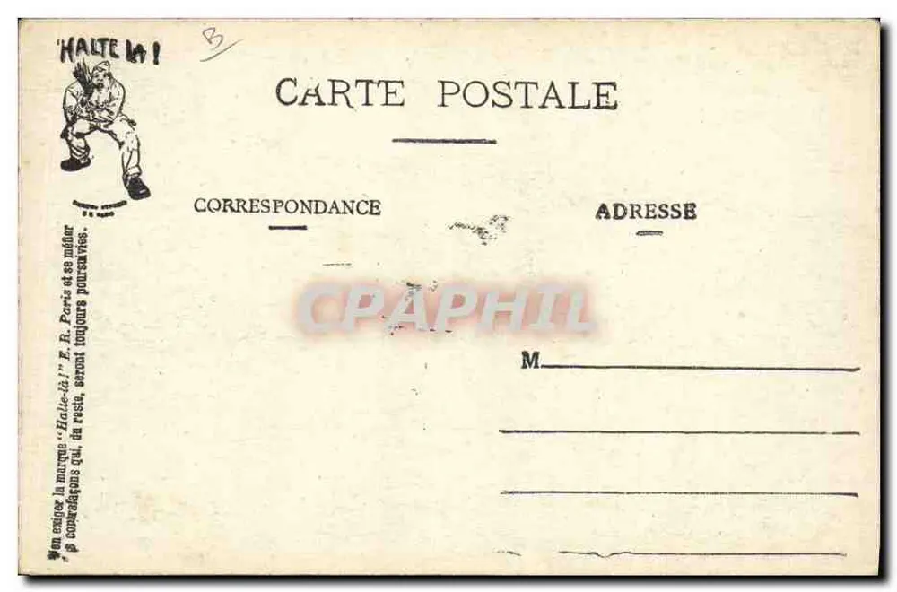 Pare aí! — As doçuras e alegrias do retorno — E.R. Paris (série 83) - Verso