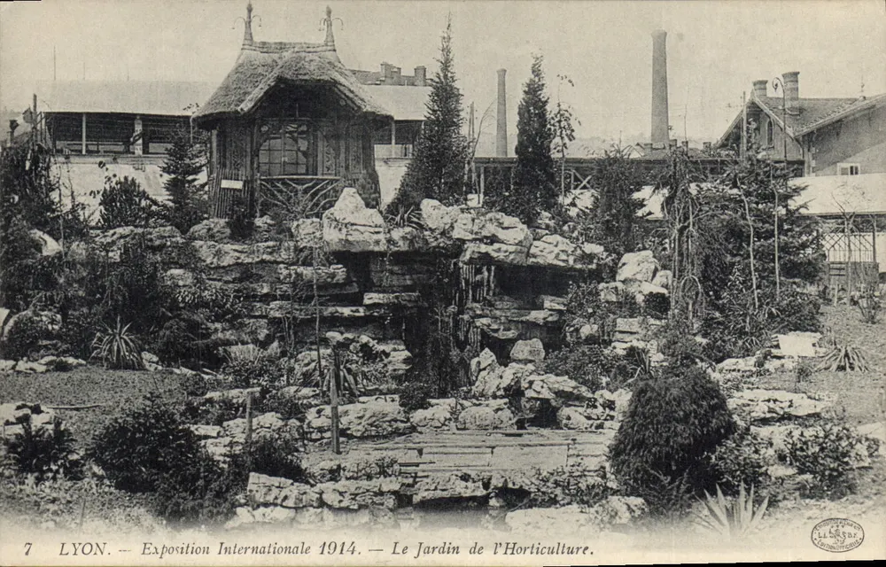 LYON — Internationale Ausstellung 1914 — Der Garten der Gartenskulptur — Offizielle Ausgabe L.L. S.B.F. - Vorderseite
