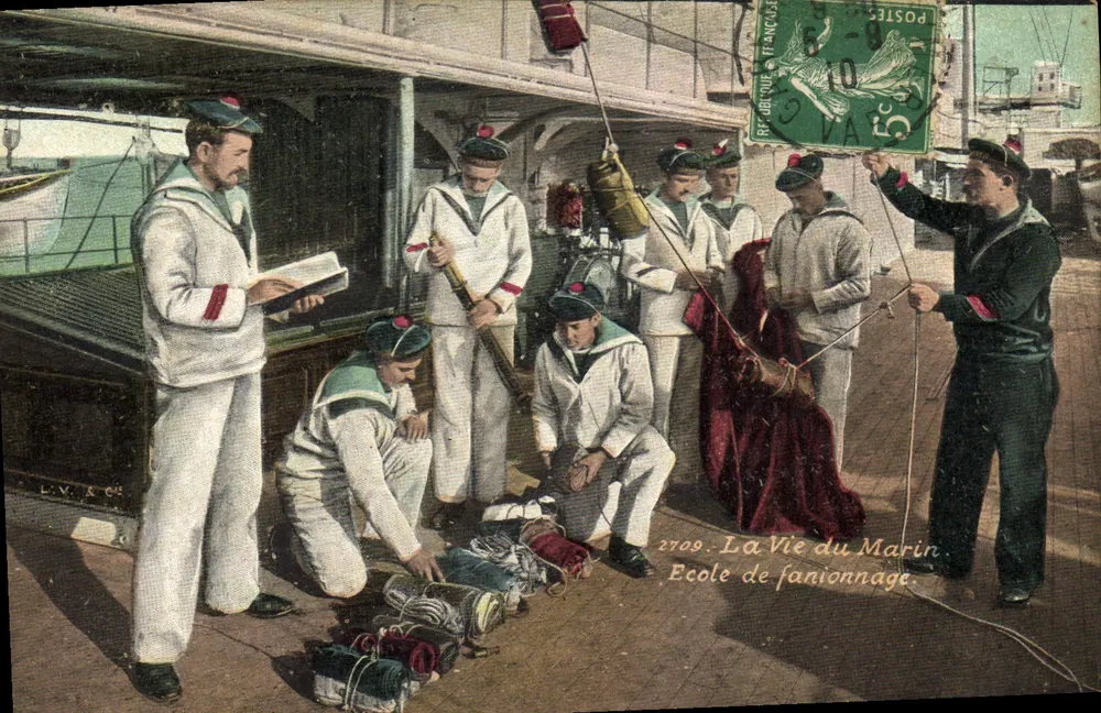 Schule der Flaggenkunde — Das Leben des Seemanns — L.V. & Cie - Vorderseite