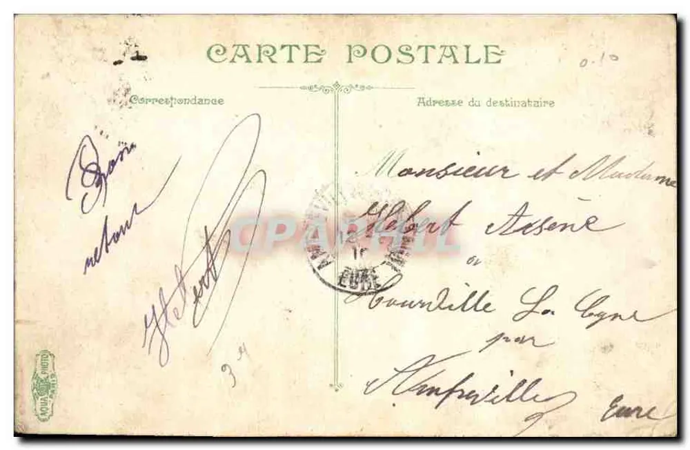 Infanterie. Abreise der Urlauber — L.V. & Cie, n° 3586 - Rückseite
