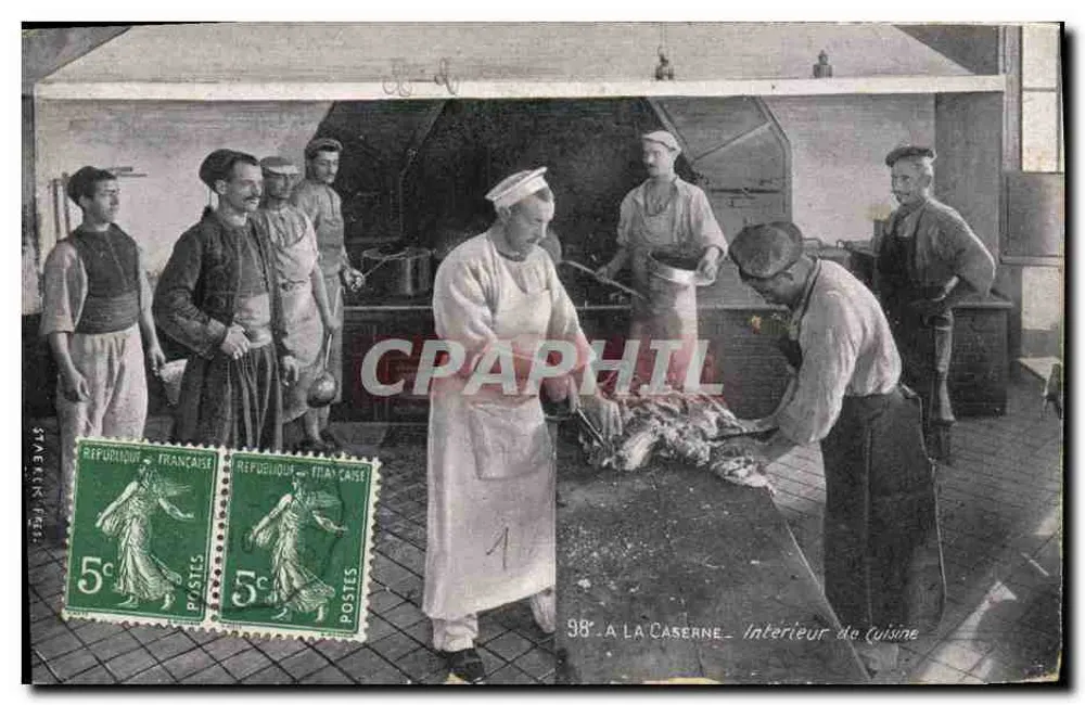 98. Infanterieregiment - Innenraum der Küche in der Kasematte - Vorderseite
