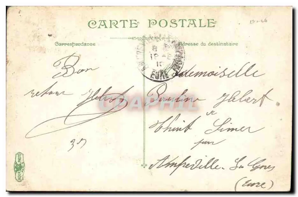 infanterie — battage des couvertures — l.y. & cie, n° 3596 - 뒷면