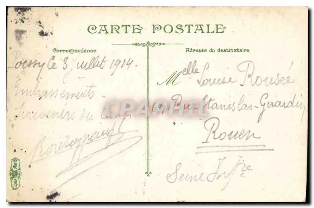 Infanterie — Suppenschank — L.V. & C° Nr. 3579 - Rückseite