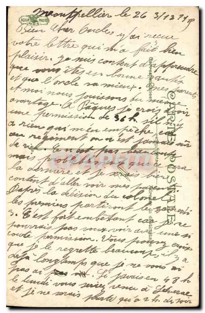 Artillerie — Anleitung zum 75 mm Kanon — Verlag AQUA'S PHOTO, Nr. 7300 - Rückseite