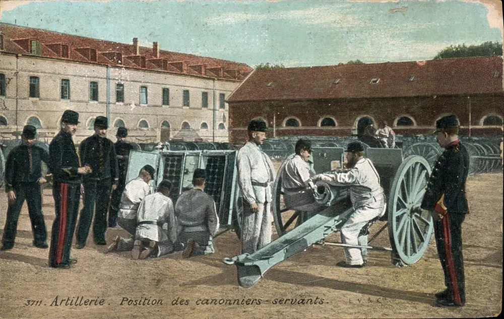 Artillerie. Position der Kanoniere — LV&C — n° 3711 - Vorderseite
