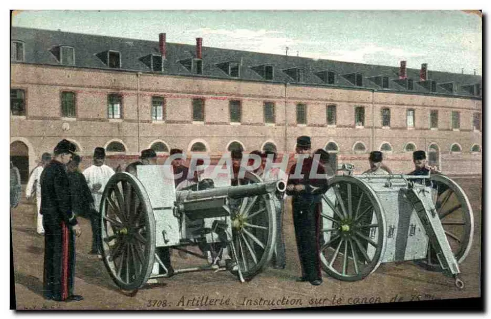 Artillerie — Anweisung zum 75 mm Kanon — 3708 - Vorderseite