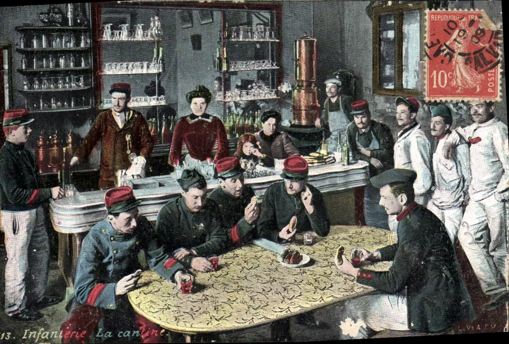 Infanteria — A cantina — Editor L. Viret, n°13 - Frente
