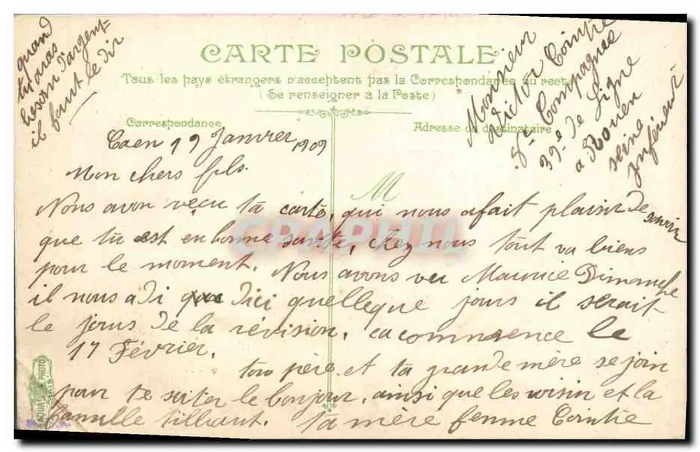 Infanteria — A cantina — Editor L. Viret, n°13 - Verso