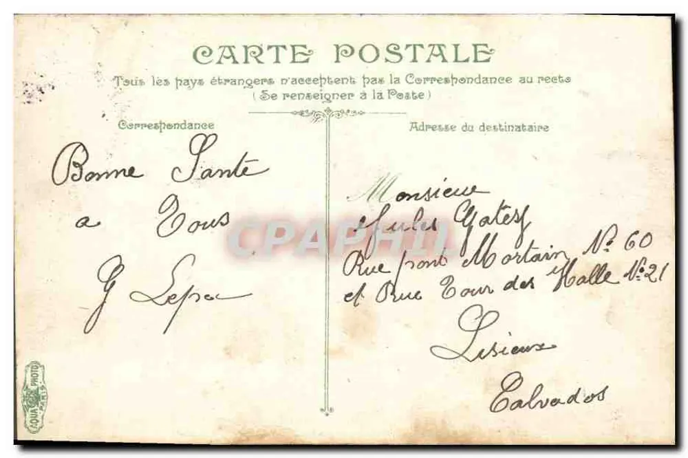 Infanterie — Studie der Kadetten — Martapes, n° 3614 - Rückseite