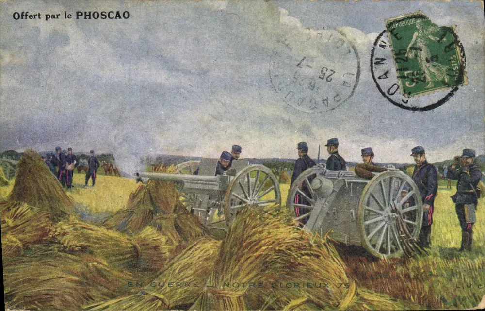 전투 장면 — 발사 중인 대포 — PHOSCAO 제공 - 앞면