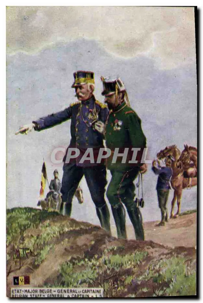 Belgischer Generalstab — General und Kapitän — Verlag LVM, Nr. 15 - Vorderseite