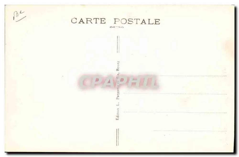 Alter Bresse-Kostüm — Herr DENIS — Ausgabe L. Paquette, Bourg - Rückseite