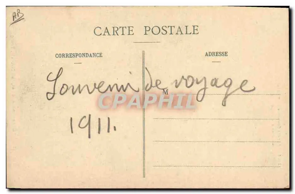 Alte Kleidung aus Bresse — Einladung zum Tanzen — B. Ferrand, Verlag, 41, Hauptstraße, Bourg (Ain) - Rückseite