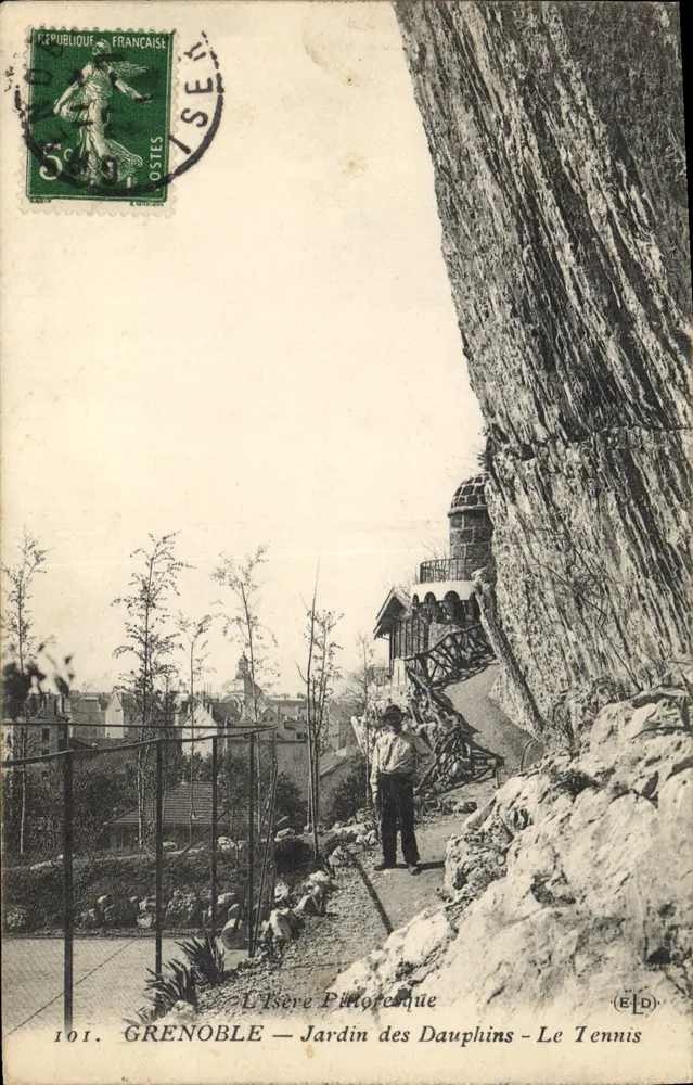 Grenoble — Jardin des Dauphins — Tennis — Verlag E.D. Nr. 101 - Vorderseite
