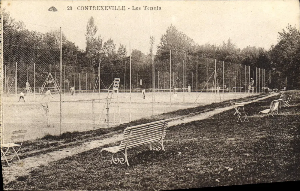 Contrexeville - Os Tenis — editor: C. Allemagne des Arts Photographiques, Strasbourg - Frente