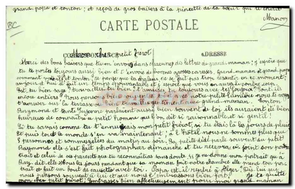 Châtel-Guyon — No Parque — O Tênis — LL. - Verso
