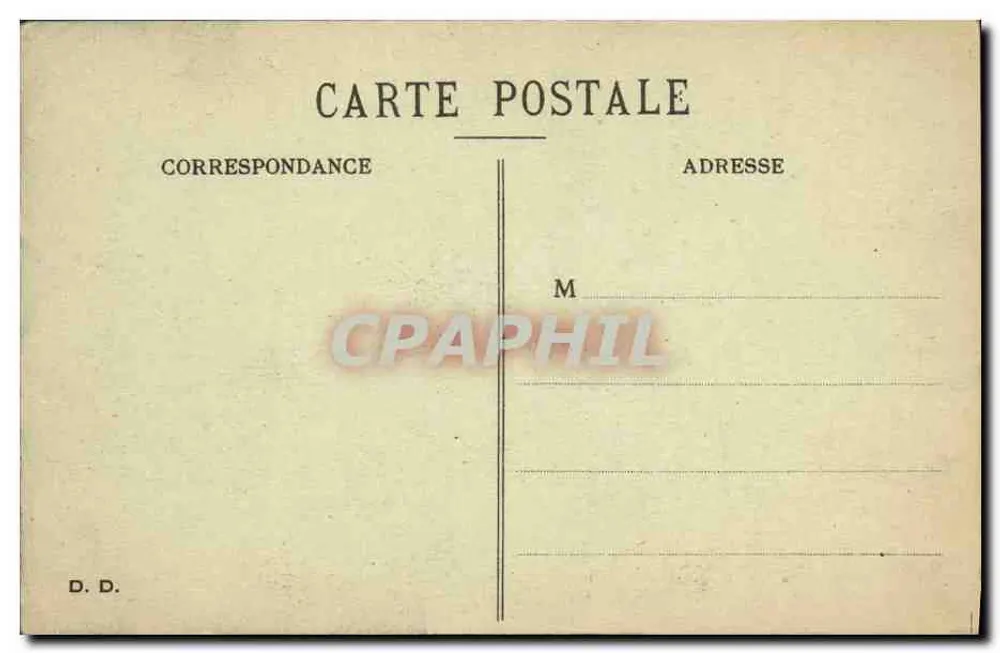 Militärbarracken-Szenen — Im Speisesaal, die Ankunft der Suppe — D. D. - Rückseite