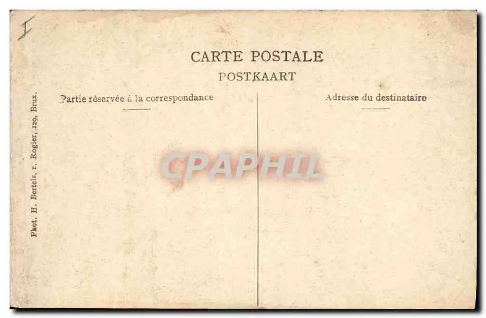 Louvain-Heverlé — Die Schlossallee — Phot. H. Bertel, t. Rogier, Bruxelles - Rückseite