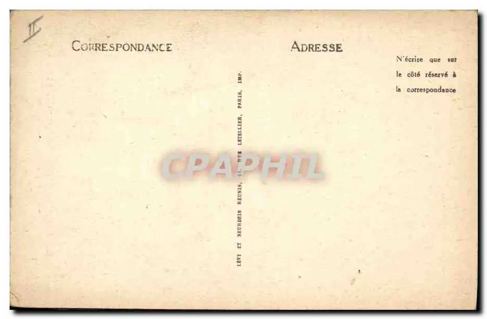 Saint-Honoré-les-Bains — Le Défend, der große Kastanienbaum — Verlag: Lévy und Neudhier, Paris - Rückseite