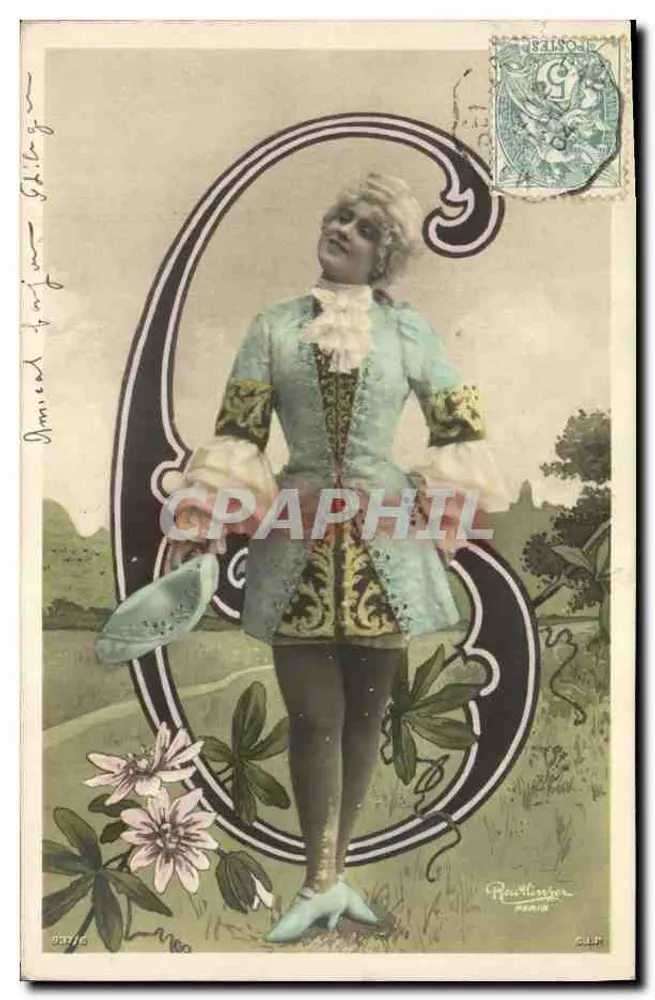 Frau im Bühnenkostüm — Verlag Roullier, Paris — n° 337/16 - Vorderseite