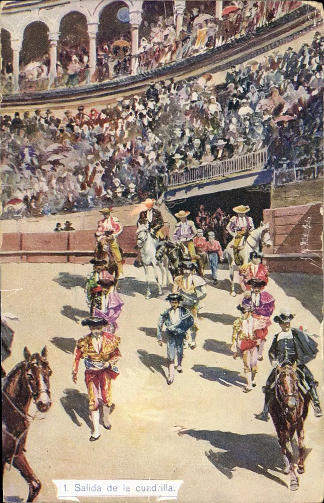 Abgang der Cuadrilla — Stierkampf-Spektakel — Serie 1059 - Vorderseite