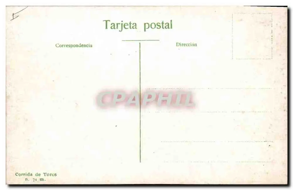 Prozession der Cuadrilla — Stierkampf n. 71 m. — Stierkampf - Rückseite