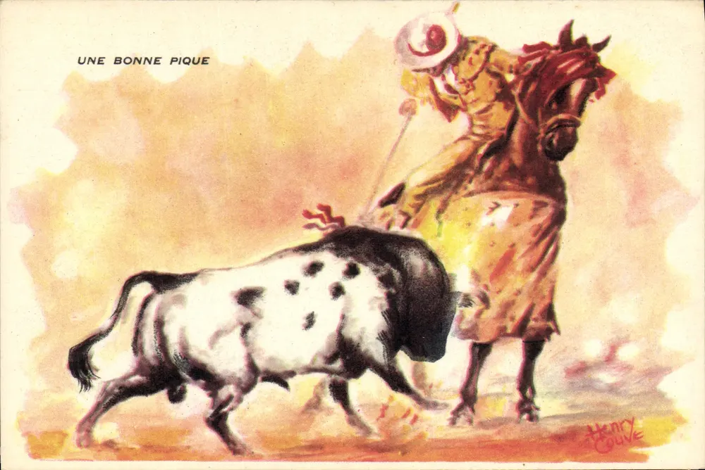 Corrida in Méjanes — Henry Couve — n° A - Vorderseite