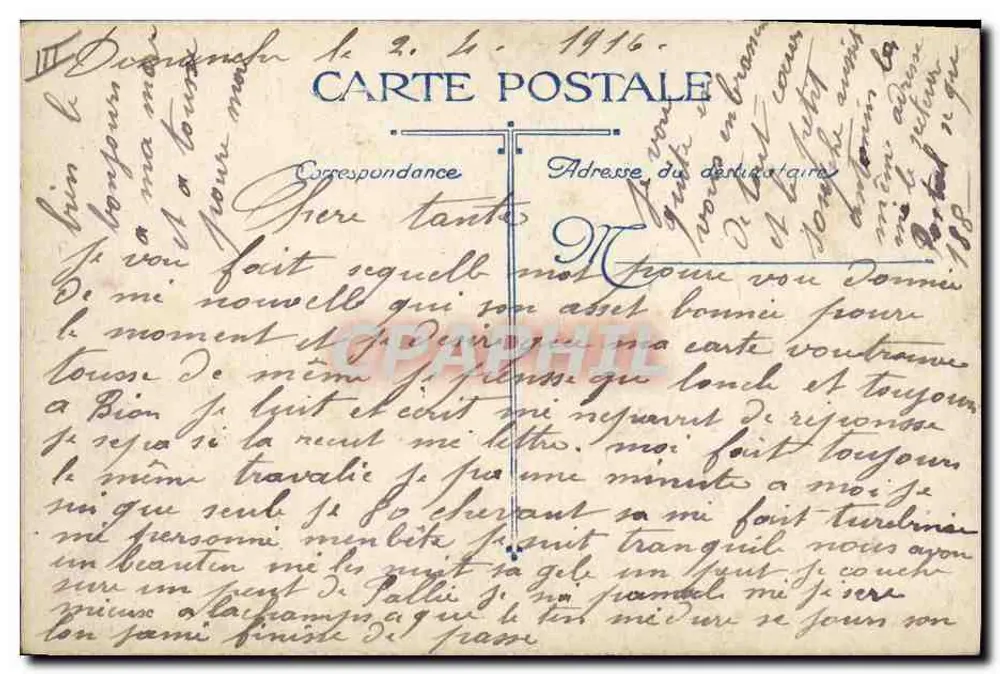 Metralhadora inglesa — Bilhete postal antigo — editor não visível, n° de série 2 - Verso
