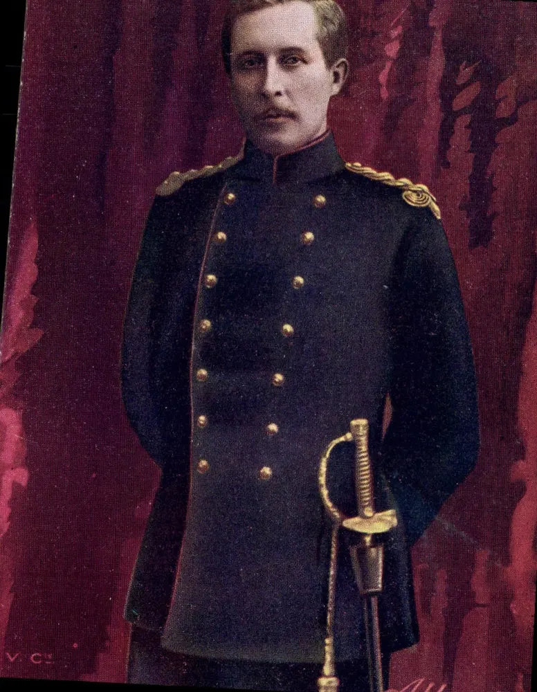 Oficer w mundurze — portret — V.C.S. (wydawca) - Awers
