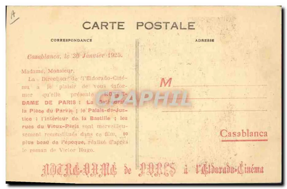 Notre-Dame de Paris — nach dem Meisterwerk von Victor Hugo — Eine Universal-Produktion - Rückseite