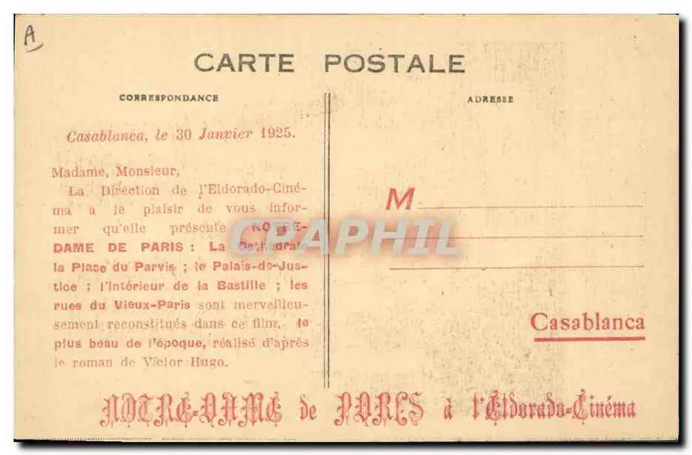 Notre-Dame de Paris — nach dem Meisterwerk von Victor Hugo — Eine Produktion von Universal - Rückseite