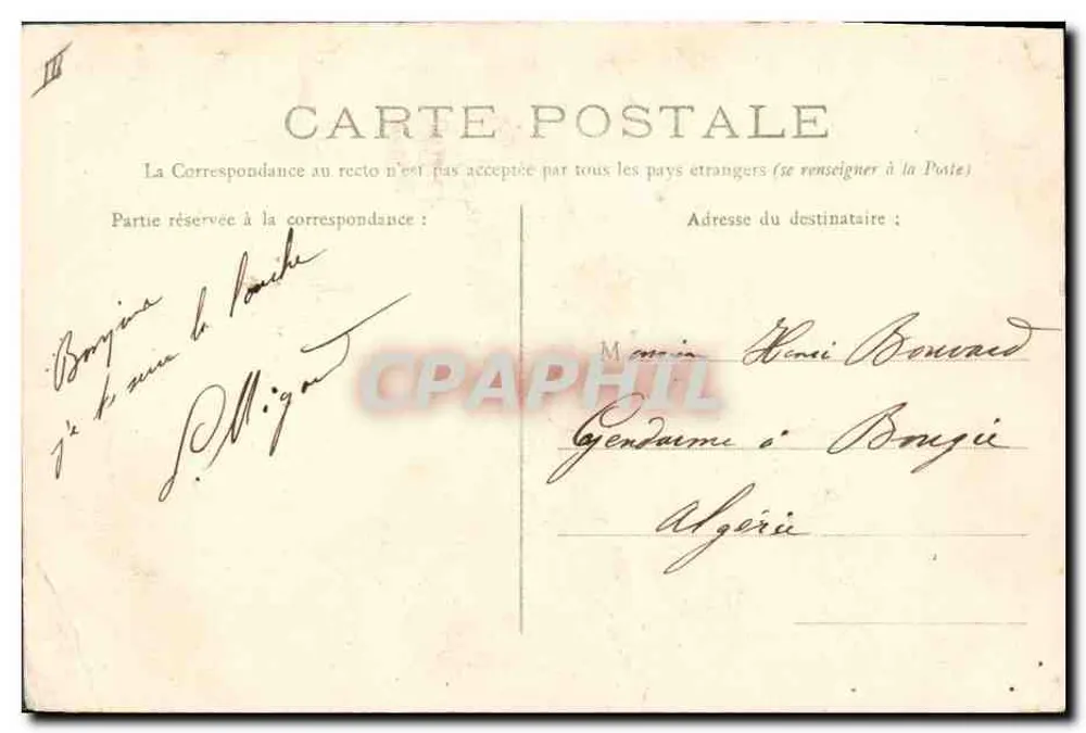 La Liaudaine — 1er Couple — Edit. L. Ferrand, Bourg - Verso