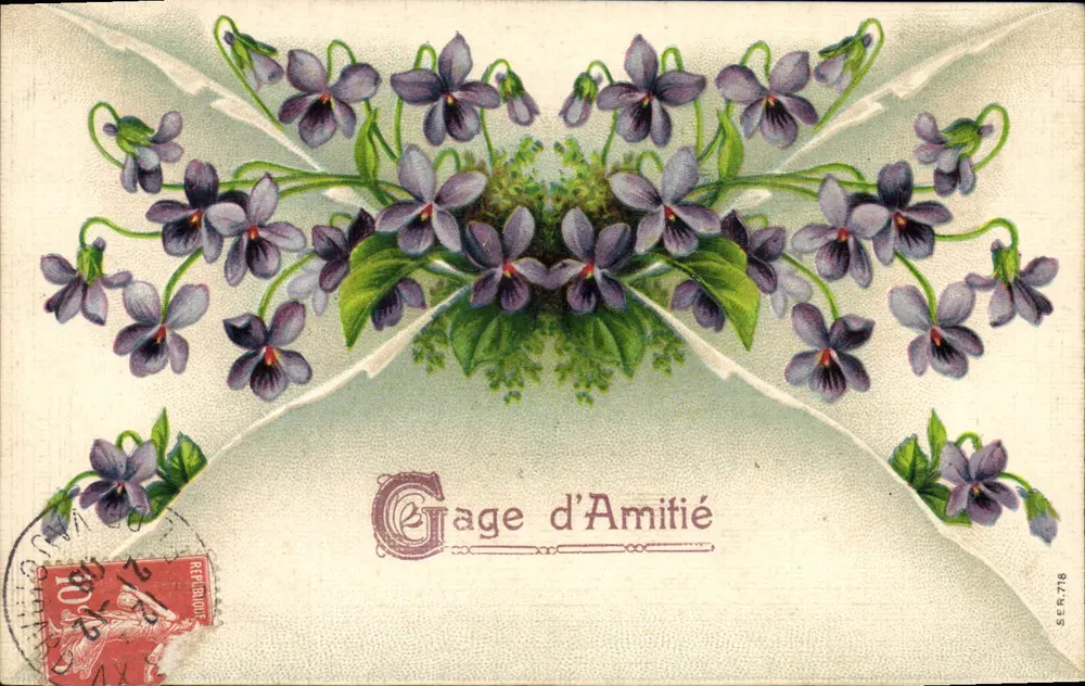 Violetas — Sinal de Amizade — SER.718 - Frente