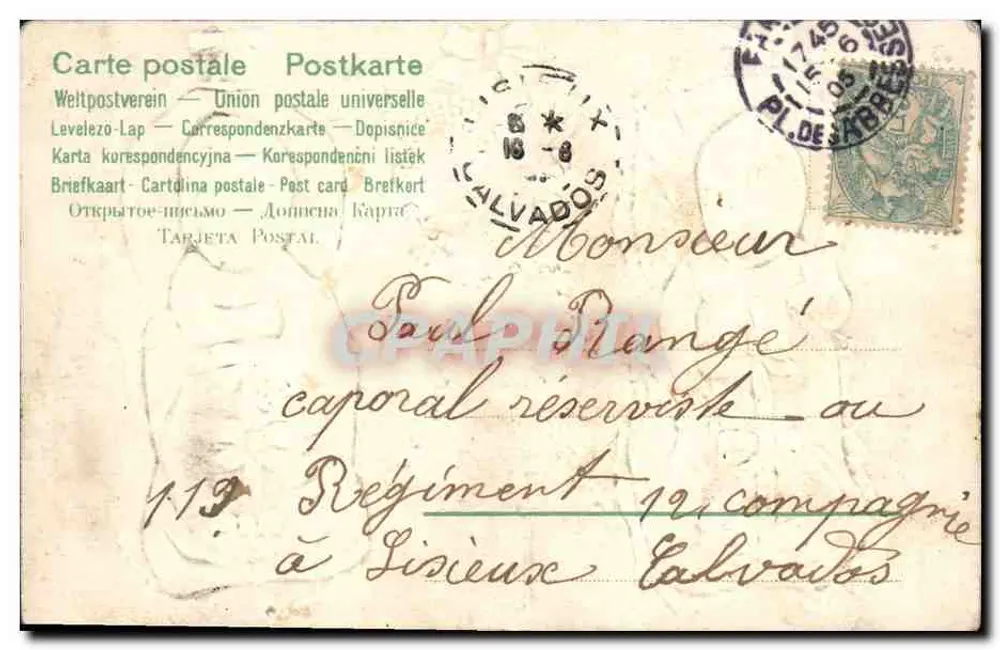 Zwei Babys in Körben — Für die Hochzeitskorb und um Ihre Familie zu gründen — Ansichtskarte - Rückseite
