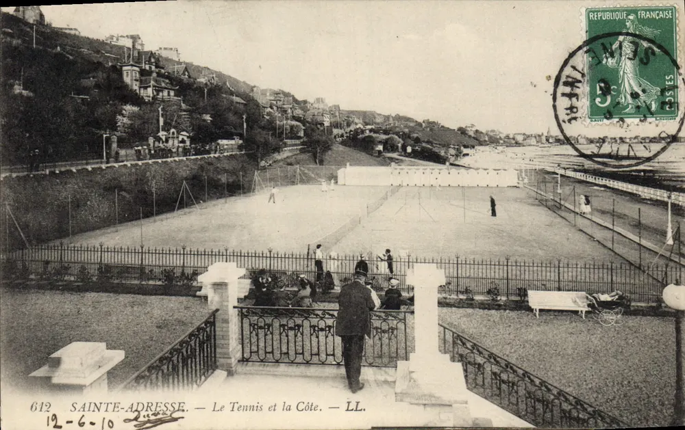 Sainte-Adresse — Tennis und Küste — LL. — Nr. 612 - Vorderseite