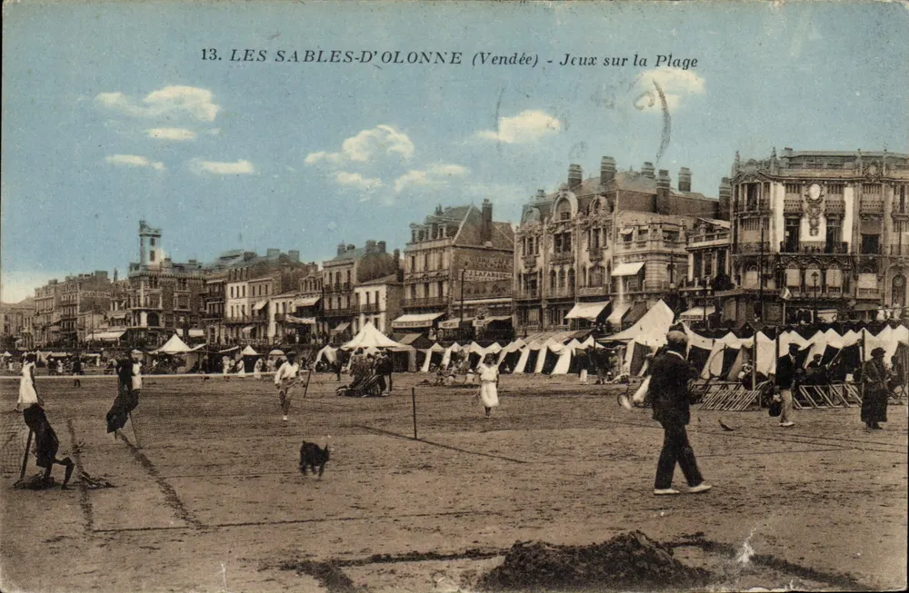 Les Sables-d'Olonne (Vendée) - Spiele am Strand - Vorderseite