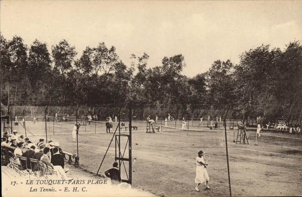 Le Touquet-Paris Plage — Die Tennisplätze — E. H. C. n°17 - Vorderseite