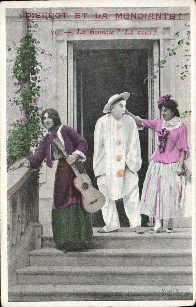 Pierrot und die Bettelnde! — Szene VI — M.J.S. - Vorderseite