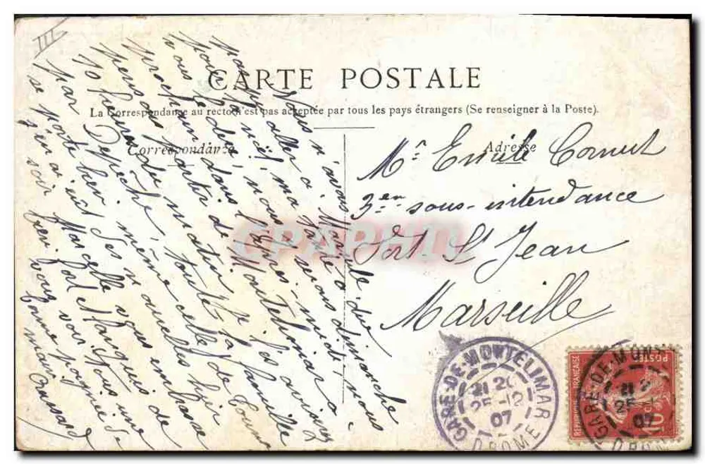 Pierrot und die Bettelnde — Szene VI — Das Geld? Hier ist es! — M.J.S. - Rückseite