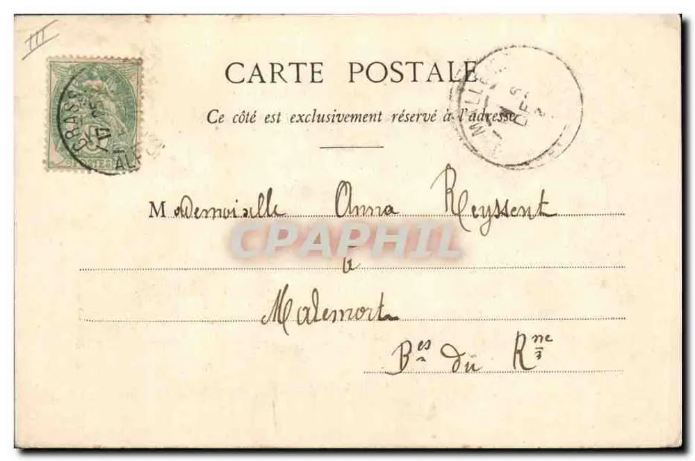 Pierrot Anwalt — komische Szene — Phototypie A. Bécerot et fils — Nancy - Rückseite