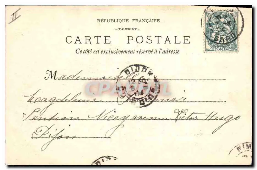 Nîmes - O Grande Cedro — Fototipia E. Lacour, 19, rue Thubaneau - Verso