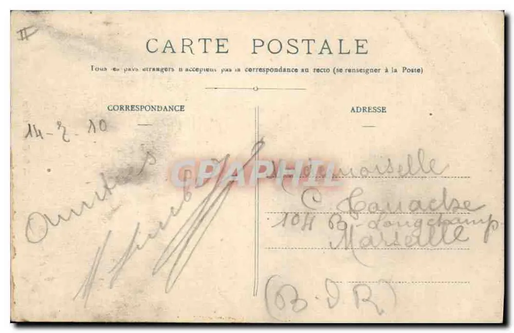 La Ste-Baume — Der Große Eiche — Rose Roure, Verlag Marseille - Rückseite