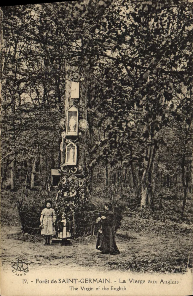 Wald von SAINT-GERMAIN - Die Jungfrau der Engländer - Photo. Verlag 'L'Abel' Paris - Vorderseite