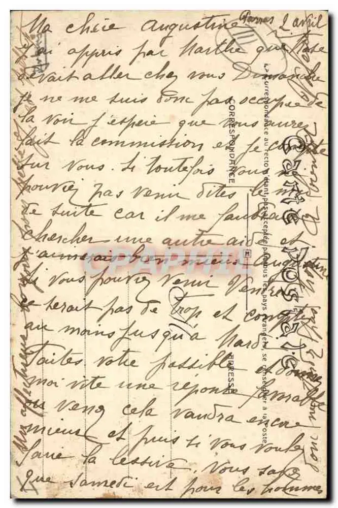 LA LOUVESC. — Ein Lichtung in der Wald der Riesenfichten — D. Paillet, Lyon, n°22 - Rückseite
