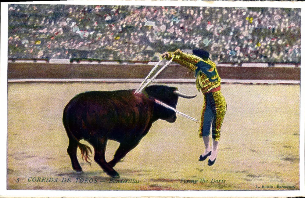 Stierkampf — Banderillas — L. Roisin, Barcelona - Vorderseite