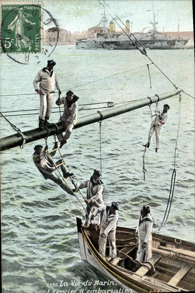 Das Leben des Seemanns — Embarkationsübung — Verlag L. V. A. (n° 16920) - Vorderseite