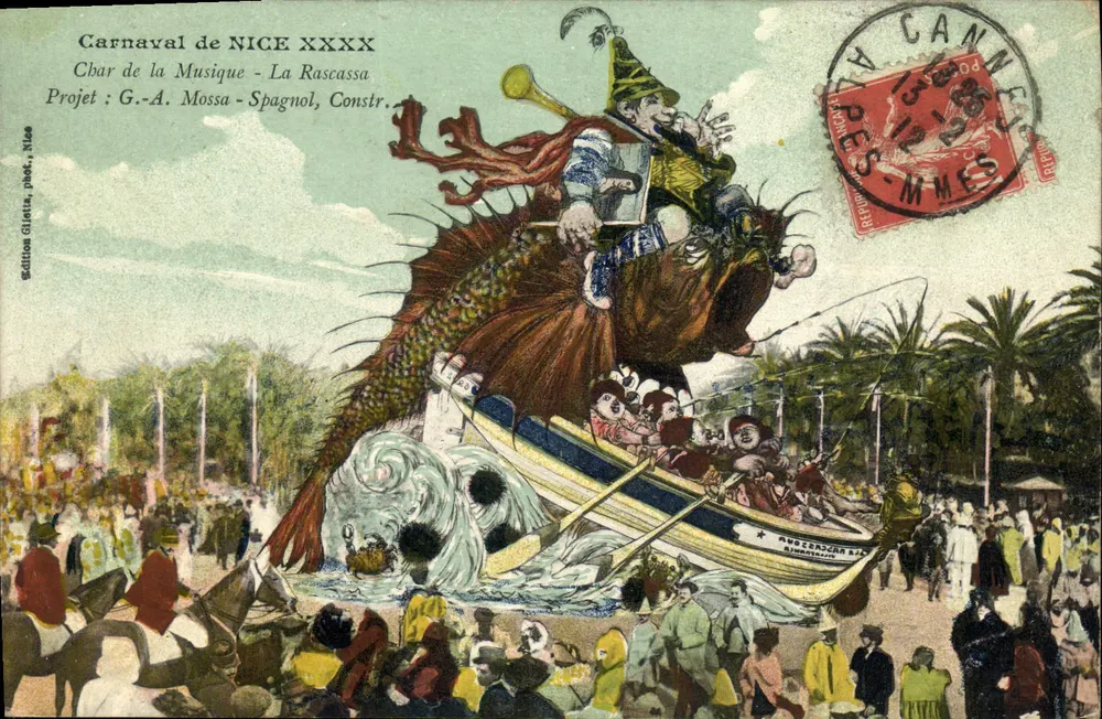 Karneval von NICE XXXX — Musikzug - La Rascassa — Edition Giletta, Nice - Vorderseite