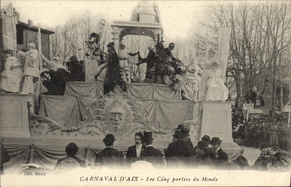 Karneval von Aix — Les Cinq Parties du Monde — Edit. Bouis - Vorderseite