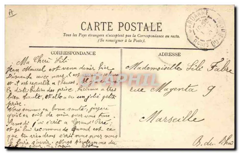 AIX-EN-PROVENCE — Le Corso — Seine Majestät Vol-au-Vent erstaunt — Goll. Jeuzaug. n°377 - Rückseite