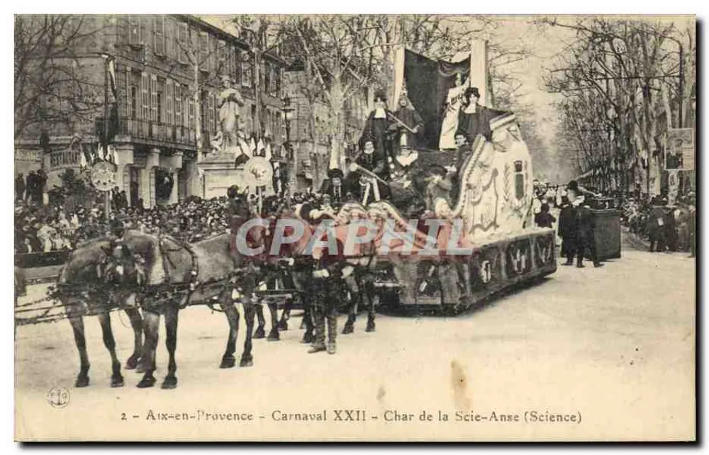 Aix-en-Provence — Karneval XXII — Wagen der Scie-Anse (Wissenschaft) - Vorderseite